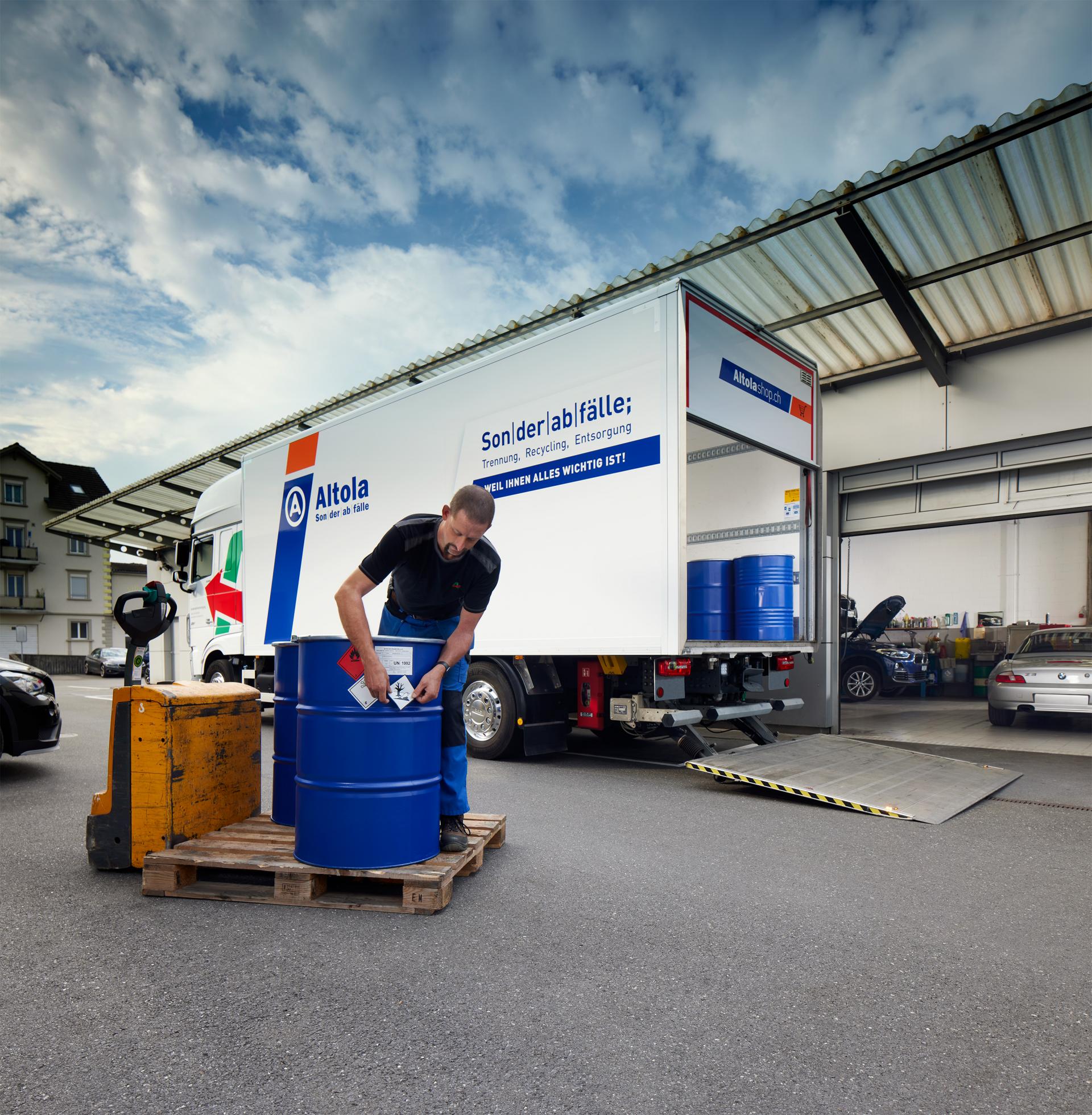 Klassifizierung der Abfälle beim Kunden