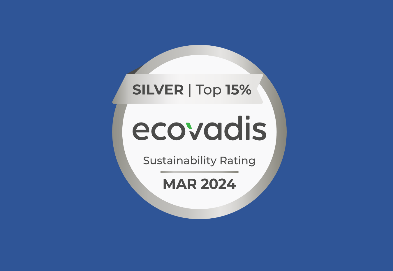 Silbermedaille von Ecovadis